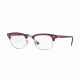 Ray-Ban Clubmaster Eyeglasses RX5154 with No-Line Progressive Rx Prescription Lenses 5652-51 - Violet On Texture Camuflage Frame