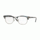 Ray-Ban Clubmaster Eyeglasses RX5154 with No-Line Progressive Rx Prescription Lenses 5750-49 - Blue/grey Stripped Frame