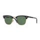 Ray-Ban CLUBMASTER FOLDING RB2176 Sunglasses 901-51 - Black Frame, Crystal Green Lenses