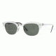 Ray-Ban Clubmaster II Bifocal Sunglasses RB2156 with Lined Bi-Focal Rx Prescription Lenses RB2156-956-4921 - Frame Color: Top White On Black, Lens Diameter: 49 mm