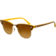 Ray-Ban Clubmaster Sunglasses RB3016 110485-5121 - Top Brown on Yellow Frame, Brown Gradient Lenses
