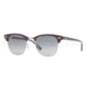 Ray-Ban Clubmaster Sunglasses RB3016 112871-4921 - Top Shiny Havana on Violet Frame, Crystal Gray Gradient Lenses