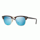 Ray-Ban Clubmaster Sunglasses RB3016 114517-51 - Sand Havana/gold Frame, Grey Mirror Blue Lenses
