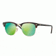 Ray-Ban Clubmaster Sunglasses RB3016 114519-51 - Sand Havana/gold Frame, Grey Mirror Green Lenses