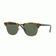 Ray-Ban Clubmaster Sunglasses RB3016 1157E-49 - Havana Spotted Black Frame, Green Lenses