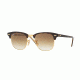 Ray-Ban Clubmaster Sunglasses RB3016 120451-49 - Top Havana/texture Beige Frame, Gradient Brown Lenses
