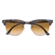 Ray-Ban Clubmaster Sunglasses RB3016 125651-49 - Spotted Brown/Blue Frame, Clear Gradient Brown Lenses