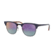 Ray-Ban Clubmaster Sunglasses RB3016 1278T6-49 - , Blue Mirror Gradient Fucsia Lenses