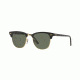 Ray-Ban Clubmaster Sunglasses RB3016 W0365E-49 - Ebony/Arista Frame, Green Lenses