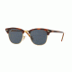 Ray-Ban Clubmaster Sunglasses RB3016 W3373E-49 - Top Havana Brown/yellow Frame, Blue Lenses