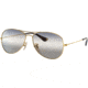 Ray-Ban Cockpit Sunglasses RB3362, Clear Gradient Blue/Grey Lenses, Arista, 56, RB3362-001-GF-56