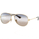 Ray-Ban Cockpit Sunglasses RB3362, Clear Gradient Blue Lenses, Arista, 56, RB3362-001-GD-56