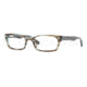 Ray-Ban Eyeglasses RX5150 with Rx Prescription Lenses 5163-5019 - Azure Transparent Brown Frame, Demo Lens Lenses