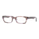 Ray-Ban Eyeglasses RX5150 with Rx Prescription Lenses 5165-5019 - Transparent Violet Brown Frame, Demo Lens Lenses