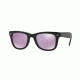 Ray-Ban Folding Wayfarer Sunglasses RB4105 601S4K-50 - Matte Black Frame, Grey Mirror Lilac Lenses