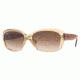Ray-Ban Jackie OHH RB4101 Sunglasses with No-Line Progressive Rx Prescription Lenses RB4101-719-51-5817 - Lens Diameter: 58 mm, Frame Color: Light Brown