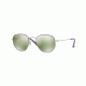 Ray-Ban JUNIOR HEXAGONAL RJ9541SN Prescription Sunglasses RJ9541SN-262-30-44 - Lens Diameter 44 mm, Frame Color Silver/top Violet