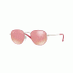 Ray-Ban JUNIOR HEXAGONAL RJ9541SN Prescription Sunglasses, 44mm, Silver Top Fuxia, RJ9541SN-263-E4-44-SV
