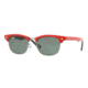 Ray Ban Junior RJ9050S #162/71 - Top Red On Black Frame, Green Lenses