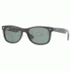 Ray-Ban RJ9052S Single Vision Prescription Sunglasses RJ9052S-100-71-4715 - Lens Diameter: 47 mm, Frame Color: Black