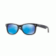 Ray-Ban Junior RJ9052S Sunglasses 100S55-48 - Matte Black Frame, Blue Mirror Lenses