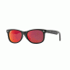 Ray-Ban Junior RJ9052S Sunglasses 100S6Q-48 - Matte Black Frame, Red Multilayer Lenses