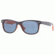 Ray-Ban RJ9052S Single Vision Prescription Sunglasses RJ9052S-178-80-4715 - Lens Diameter: 47 mm, Frame Color: Top Blue On Orange