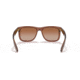Ray-Ban Justin Sunglasses - Mens, Gradient Brown Lenses, Transparent Light Brown Frame, 51, RB4165-659413-51
