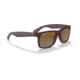 Ray-Ban Justin Sunglasses - Mens, Gradient Brown Polarized Lenses, Transparent Dark Brown Frame, 51, RB4165-6597T5-51