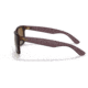 Ray-Ban Justin Sunglasses - Mens, Gradient Brown Polarized Lenses, Transparent Dark Brown Frame, 51, RB4165-6597T5-51