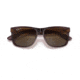 Ray-Ban Justin Sunglasses - Mens, Gradient Brown Polarized Lenses, Transparent Dark Brown Frame, 51, RB4165-6597T5-51