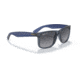 Ray-Ban Justin Sunglasses - Mens, Grey Gradient Polarized Lenses, Transparent Blue Frame, 51, RB4165-6596T3-51
