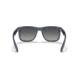 Ray-Ban Justin Sunglasses - Mens, Grey Gradient Polarized Lenses, Transparent Blue Frame, 51, RB4165-6596T3-51