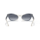 Ray-Ban Lady Burbank RB2299 Sunglasses, Blue Gradient Grey Lenses, Transparent Blue, 52, RB2299-134386-52
