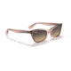 Ray-Ban Lady Burbank RB2299 Sunglasses, Brown Vintage Lenses, Transparent Pink, 52, RB2299-1344BG-52