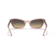 Ray-Ban Lady Burbank RB2299 Sunglasses, Brown Vintage Lenses, Transparent Pink, 52, RB2299-1344BG-52