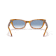 Ray-Ban Lady Burbank RB2299 Sunglasses, Clear Gradient Blue Lenses, Amber Tortoise, 52, RB2299-13423F-52