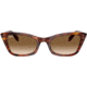 Ray-Ban Lady Burbank RB2299 Sunglasses, Clear Gradient Brown Lenses, Striped Havana, 52, RB2299-954-51-52