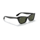 Ray-Ban Lady Burbank RB2299 Sunglasses, Green Lenses, Black, 52, RB2299-901-31-52