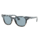 Ray-Ban METEOR RB2168 Progressive Prescription Sunglasses, 50mm, Blue Gradient/Grey Striped, RB2168-125262-50-PRO