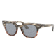Ray-Ban METEOR RB2168 Progressive Prescription Sunglasses, 50mm, Grey Gradient/Brown Striped, RB2168-1254Y5-50-PRO