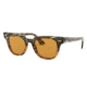 Ray-Ban METEOR RB2168 Progressive Prescription Sunglasses, 50mm, Green Gradient/Brown Striped, RB2168-12683L-50-PRO