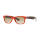 Ray-Ban New Wayfarer Bifocal Sunglasses RB2132 with Lined Bi-Focal Rx Prescription Lenses RB2132-815-51-52 - Lens Diameter 52 mm, Frame Color Orange