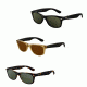 Ray-Ban New Wayfarer Sunglasses RB2132 6053M3-55 - Top Blue On Trasparent Frame, Gradient Grey Polar Lenses