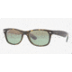 Ray-Ban New Wayfarer Bifocal Sunglasses RB2132 with Lined Bi-Focal Rx Prescription Lenses RB2132-710-M4-5218 - Lens Diameter: 52 mm, Frame Color: Shiny Havana