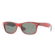Ray-Ban New Wayfarer Bifocal Sunglasses RB2132 with Lined Bi-Focal Rx Prescription Lenses RB2132-769-5218 - Lens Diameter: 52 mm, Frame Color: Top Dark Red On Black