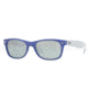 Ray-Ban New Wayfarer Bifocal Sunglasses RB2132 with Lined Bi-Focal Rx Prescription Lenses RB2132-801-40-5218 - Lens Diameter: 52 mm, Frame Color: Dark Blue