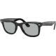 Ray-Ban Original Wayfarer RB2140F Sunglasses, Black, Green, 52, RB2140F-601-52-52