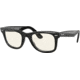 Ray-Ban Original Wayfarer RB2140F Sunglasses, Black, Grey, 52, RB2140F-901-5F-52