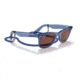 Ray-Ban Original Wayfarer RB2140 Sunglasses, Transparent Blue, Red Lenses, 50, RB2140-6587C5-50